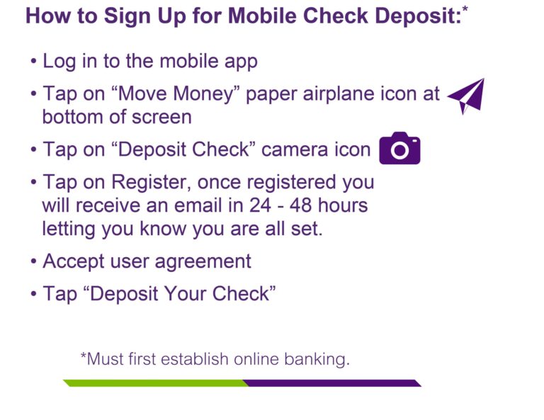 How to Set Up Mobile Check Deposit