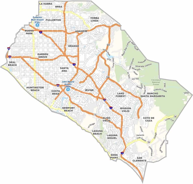 Is Los Angeles San Diego or Orange County in Southern California?