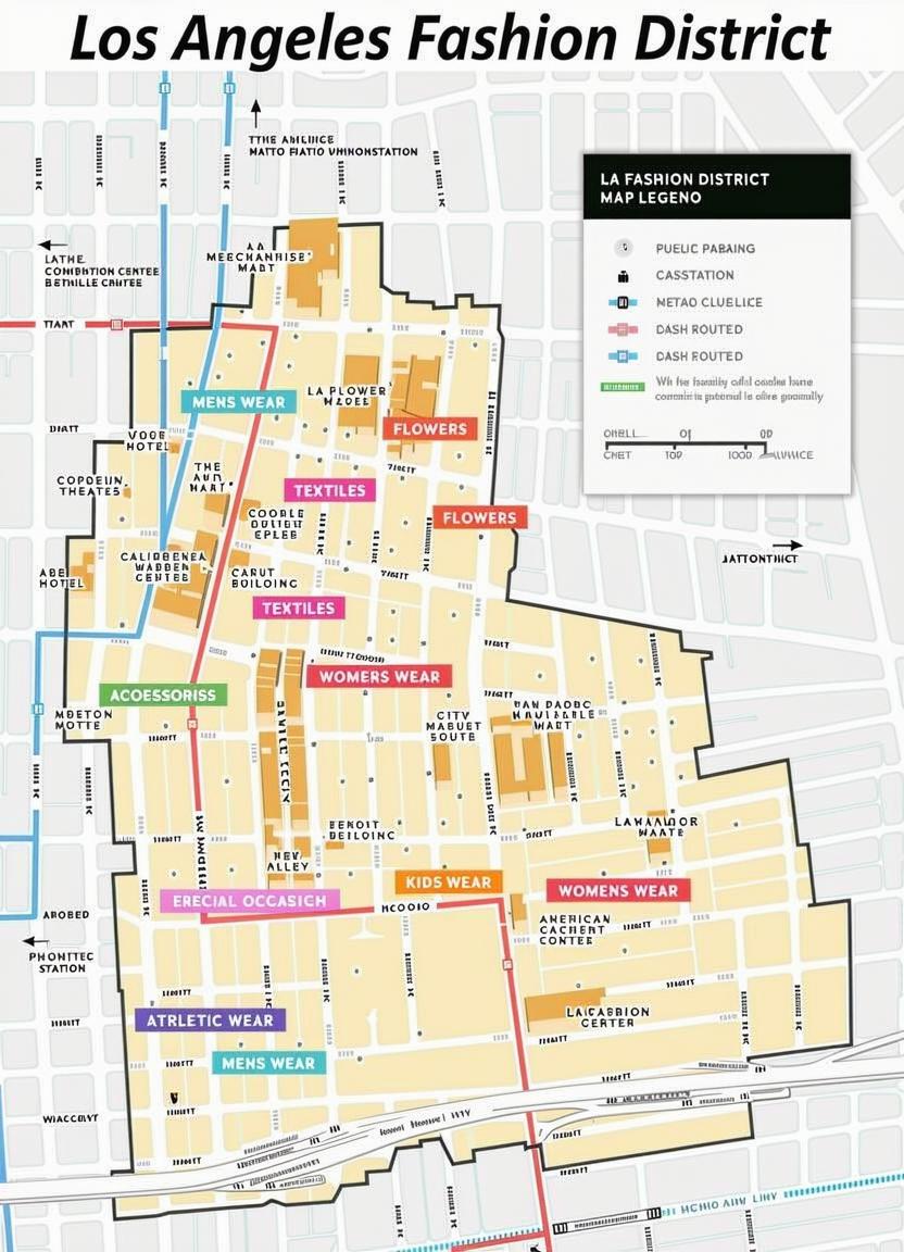 Fashion District Map | Los Angeles