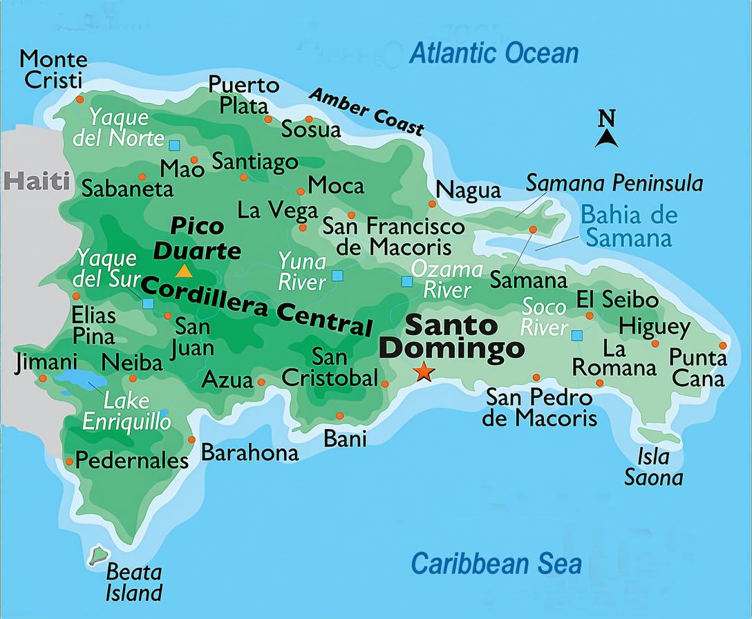 Map of Dominican Republic Beaches - Travel Tales