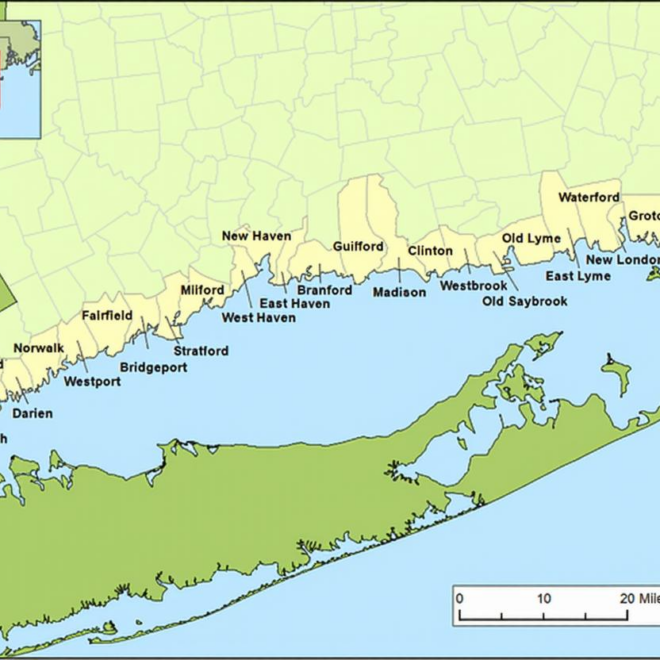 Map Of Connecticut Shoreline