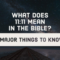 What Does 111 Mean In The Bible