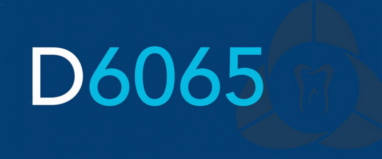 What Does Dental Code D6057 Mean
