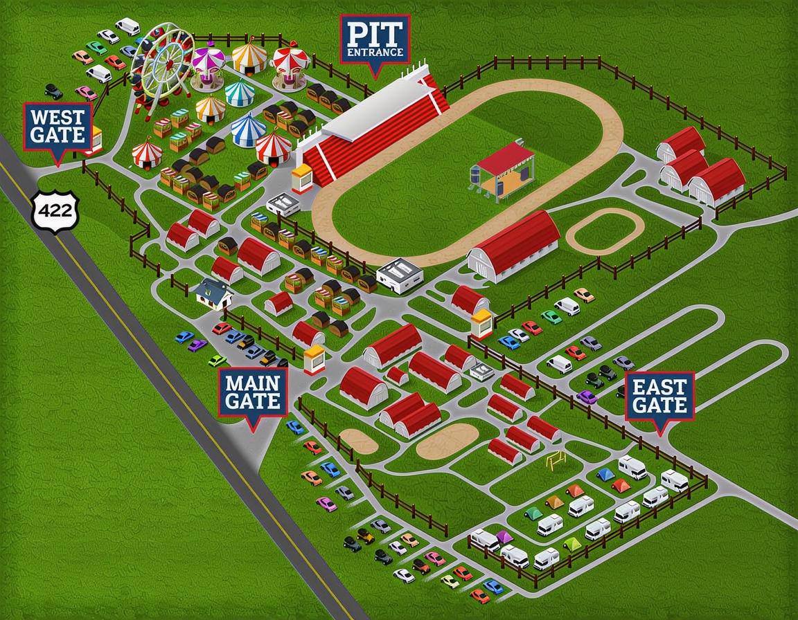 Big Butler Fair Overview Map
