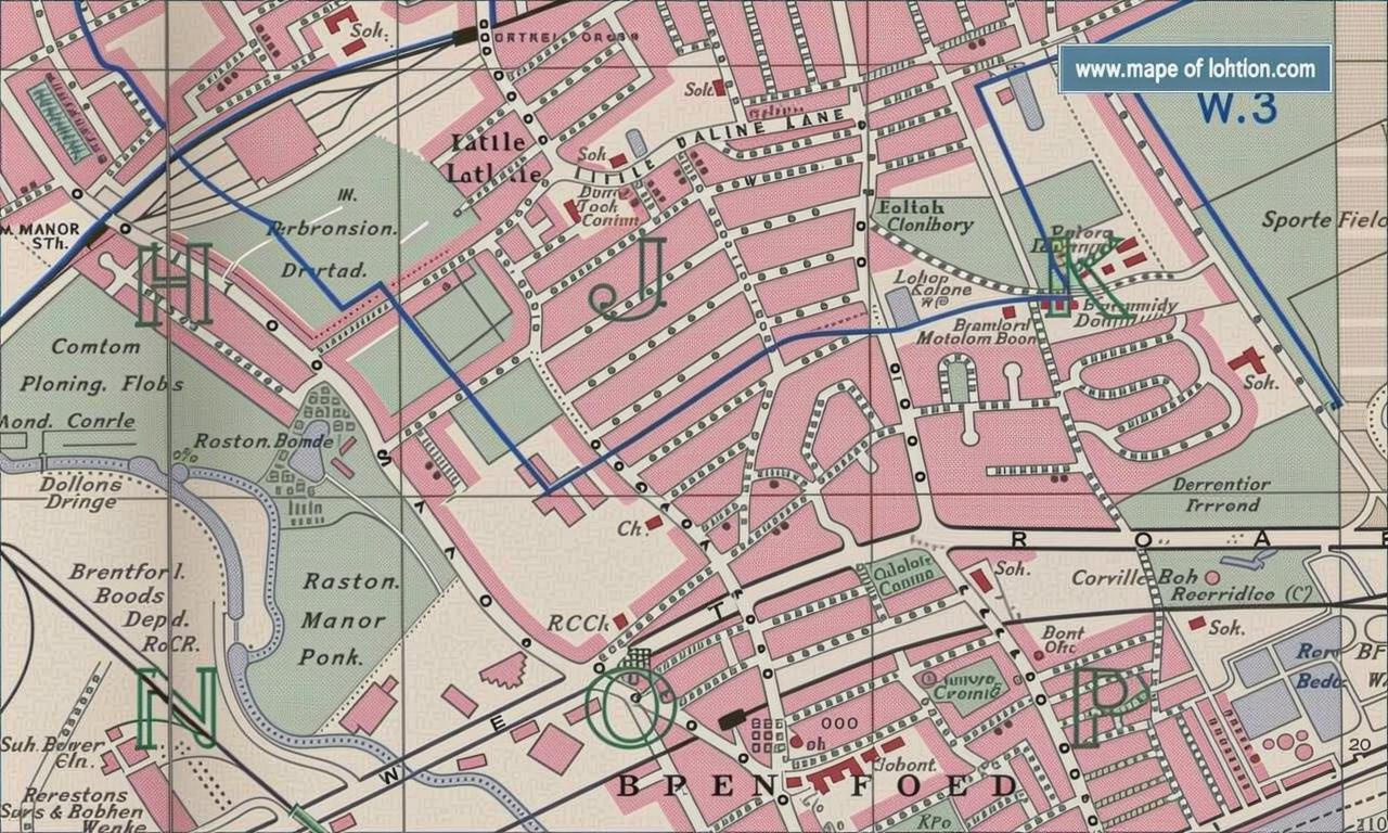 Another Map of Brentford, London