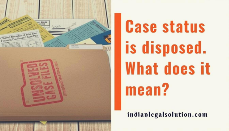 What Does It Mean When A Case Is Disposed