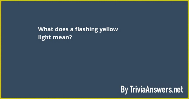What Does Flashing Yellow Light Mean