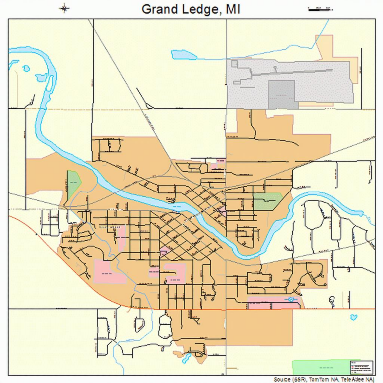 Map Of Grand Ledge Michigan