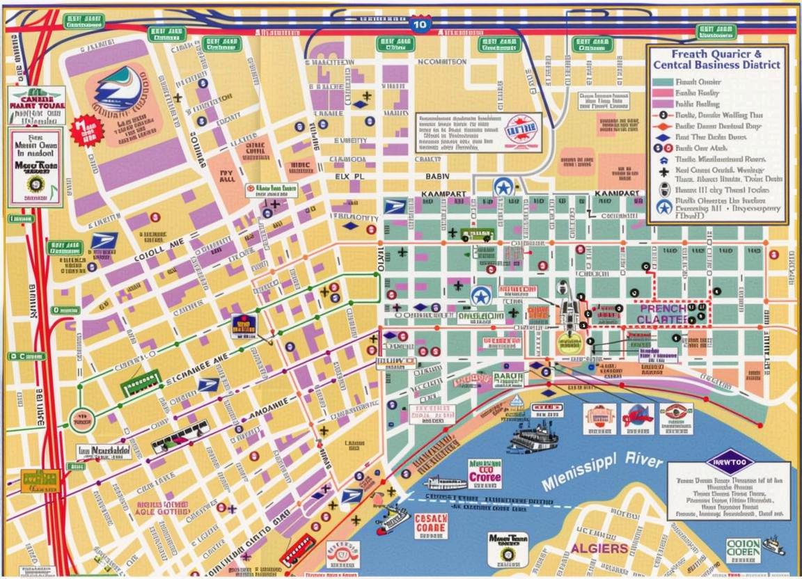 Printable Map Of New Orleans French Quarter