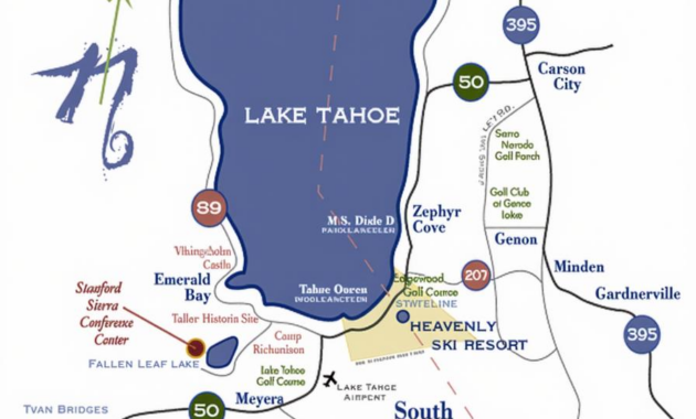 Map Of Casinos In Lake Tahoe