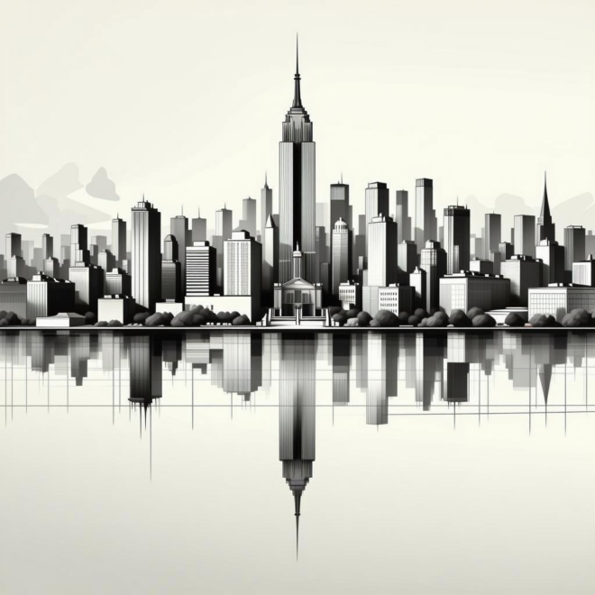 Drawings of Buildings in New York: Skyline Sketch Ideas for Artists