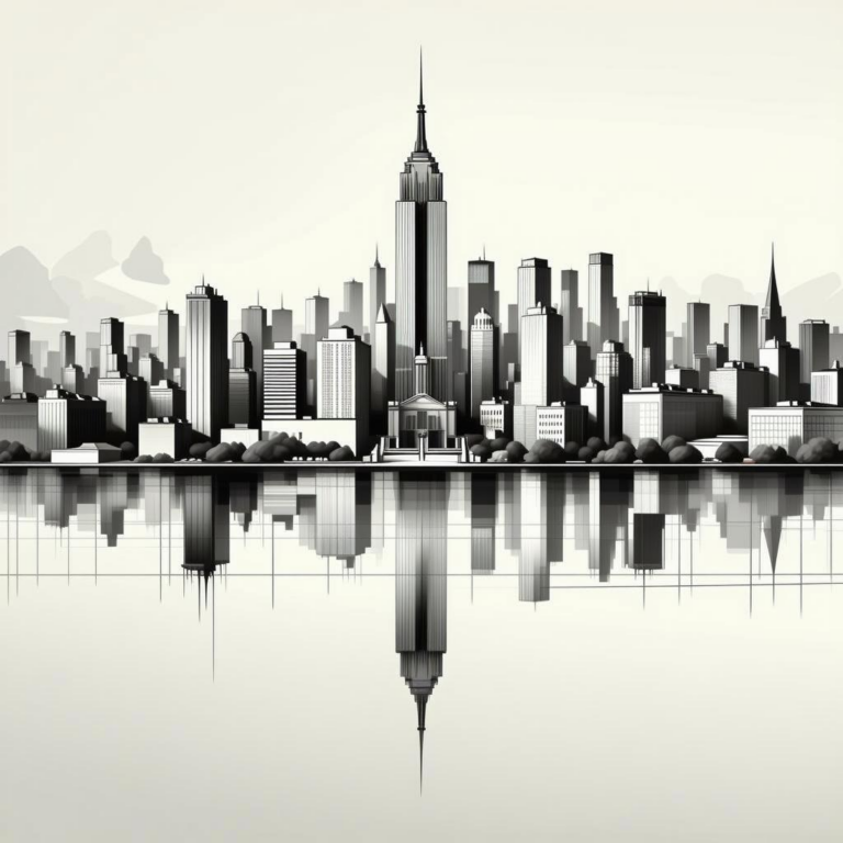 Drawings of Buildings in New York: Skyline Sketch Ideas for Artists