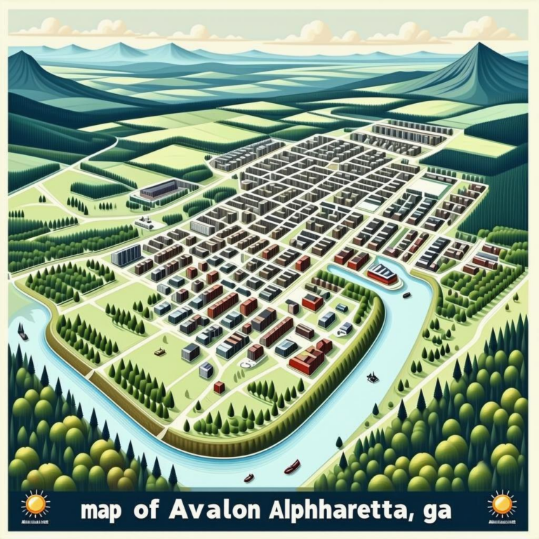 Map Of Avalon Alpharetta Ga