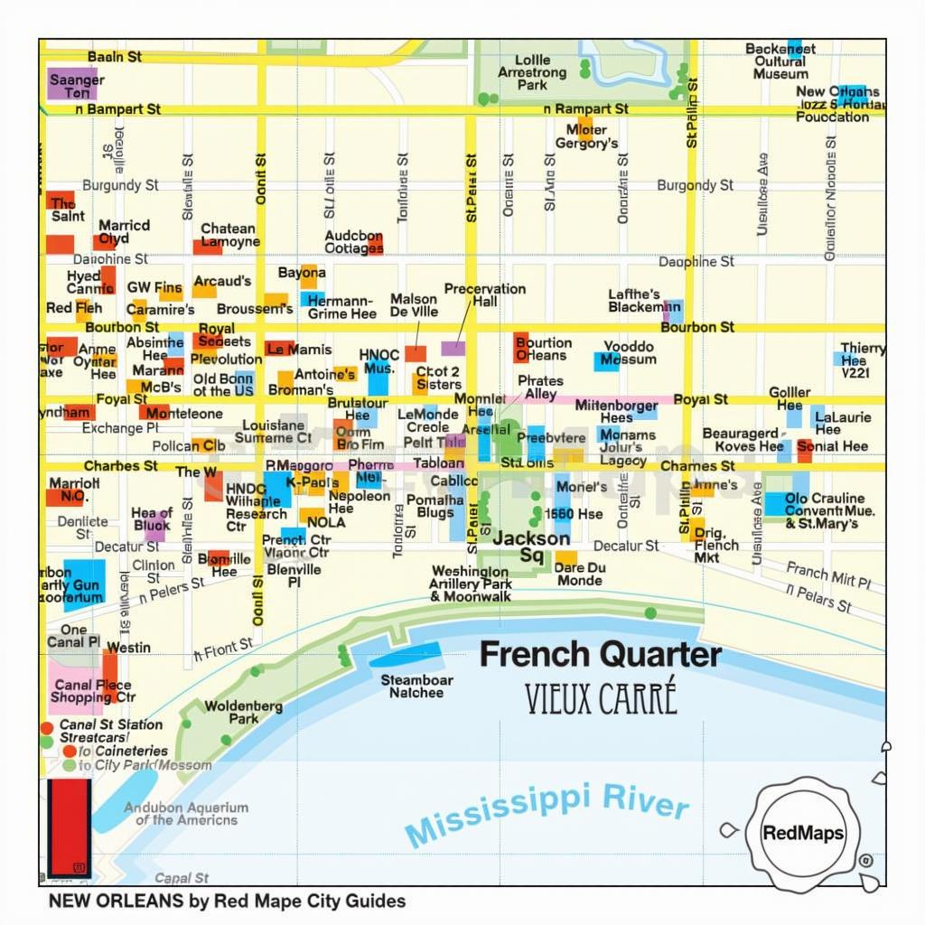 Printable French Quarter Map - Printable Maps