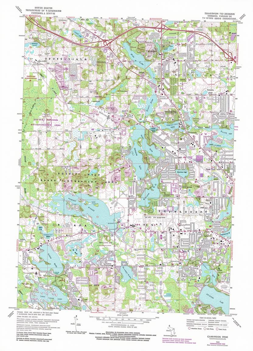 Topographic map of Clarkston