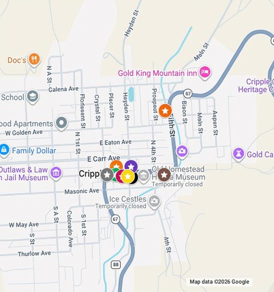 Cripple Creek Casinos Map - Google My Maps