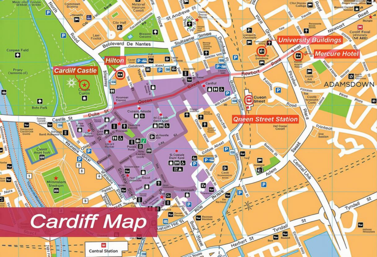Map Of Cardiff