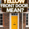 What Does A Yellow Front Door Mean
