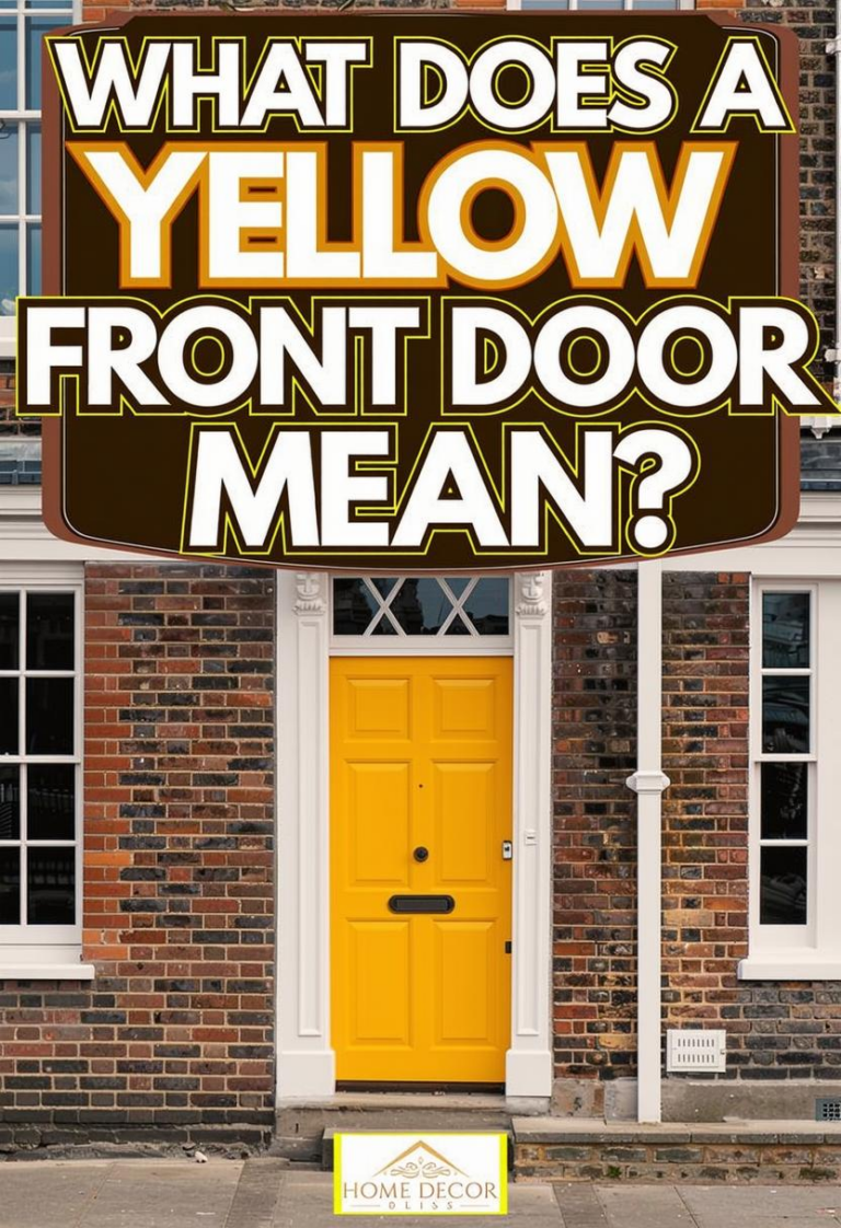 What Does A Yellow Front Door Mean