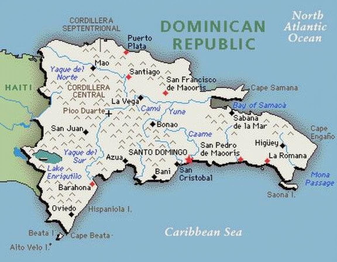 Amber Cove Dominican Republic Map by Collin Dickson