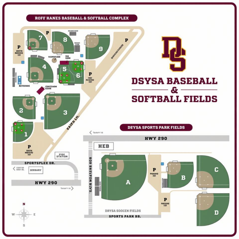 Map Of Baseball Field