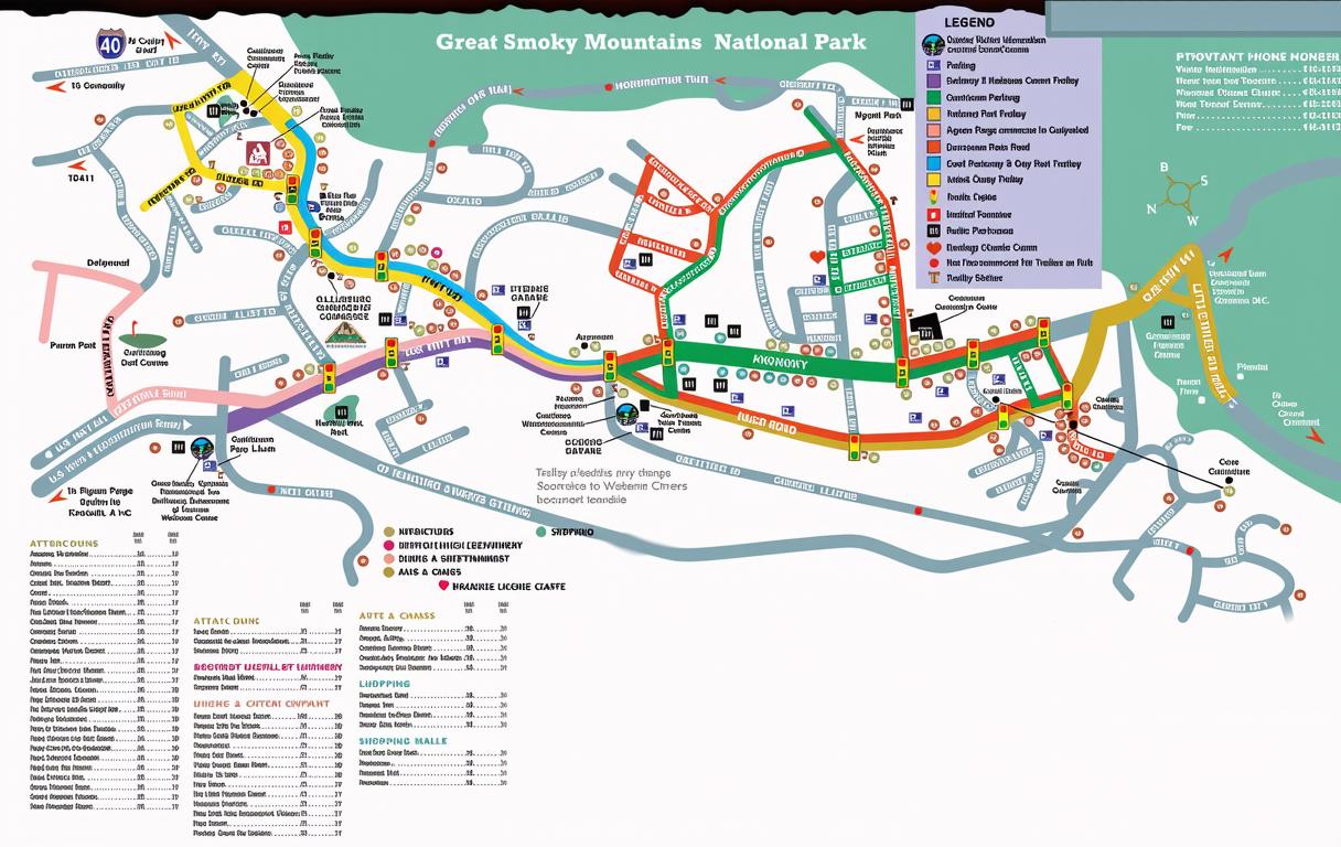 Map of Hotels in Gatlinburg, TN