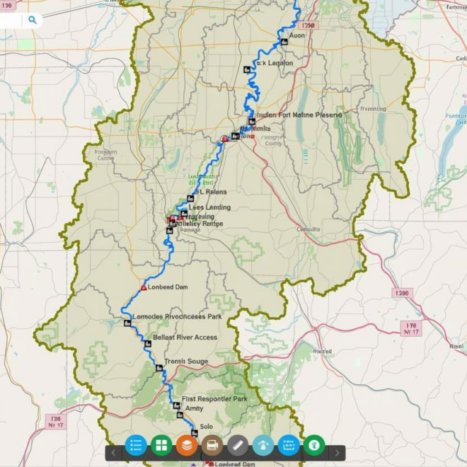 Map Of Genesee River