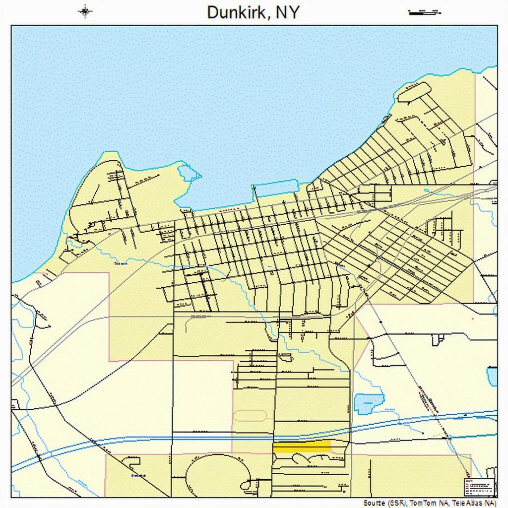 Dunkirk New York Street Map 3621105