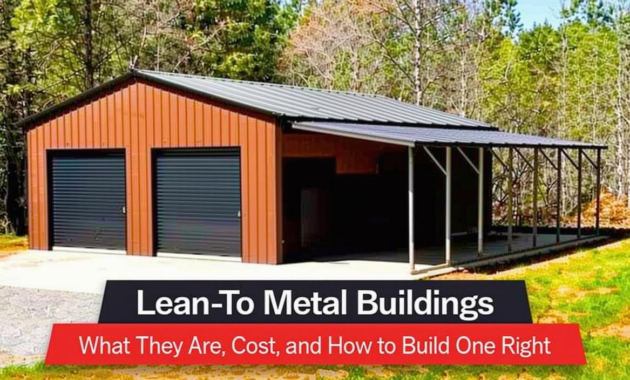 Metal Buildings With Lean-To Additions: Extra Space at Lower Cost