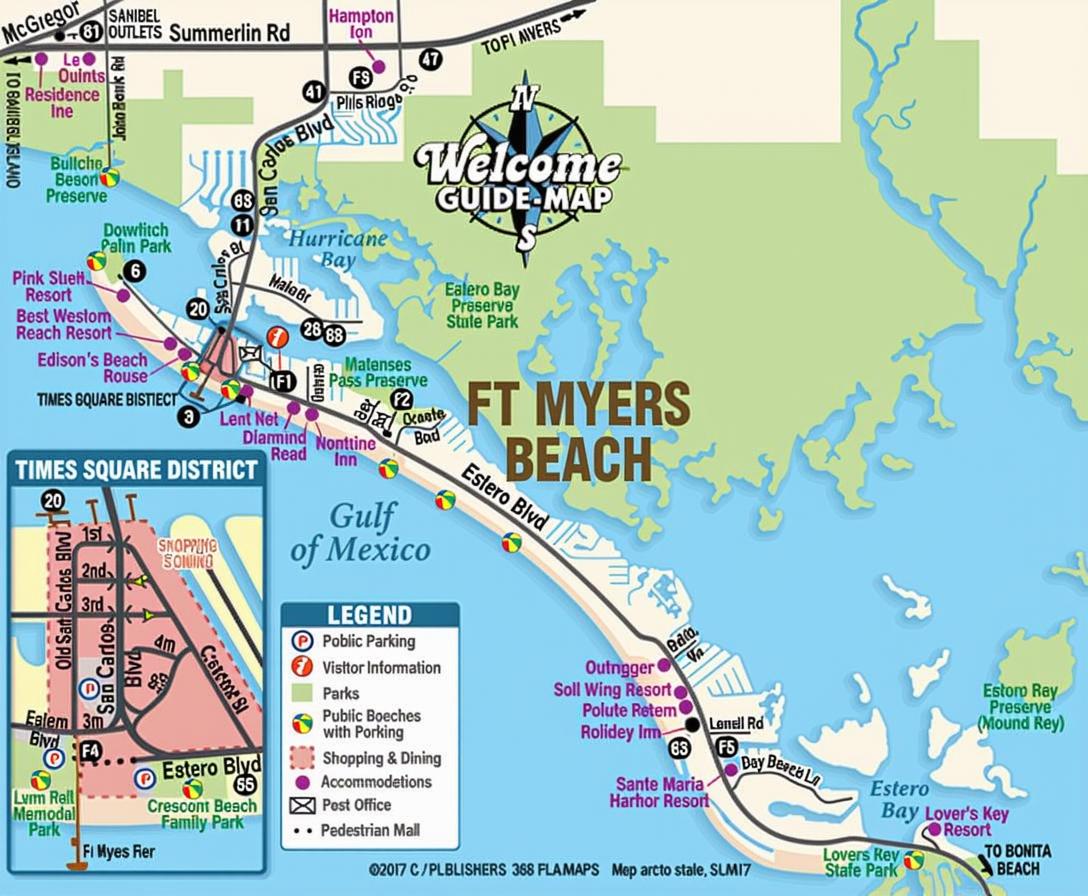 Map Of Fort Meyers Beach