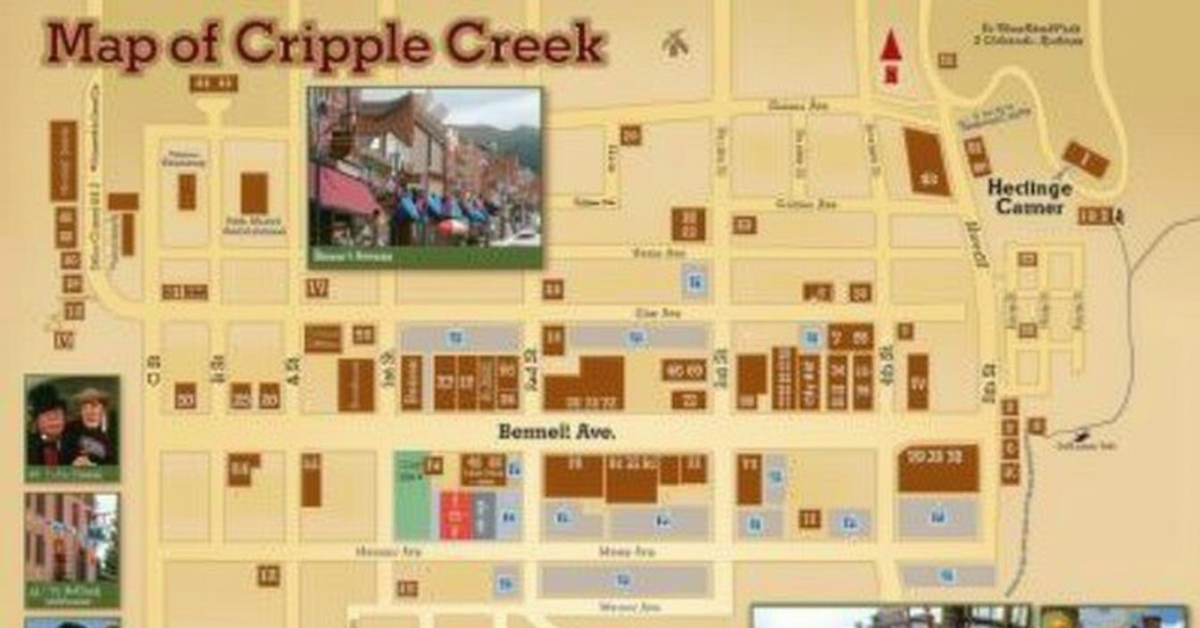 Map of Cripple Creek