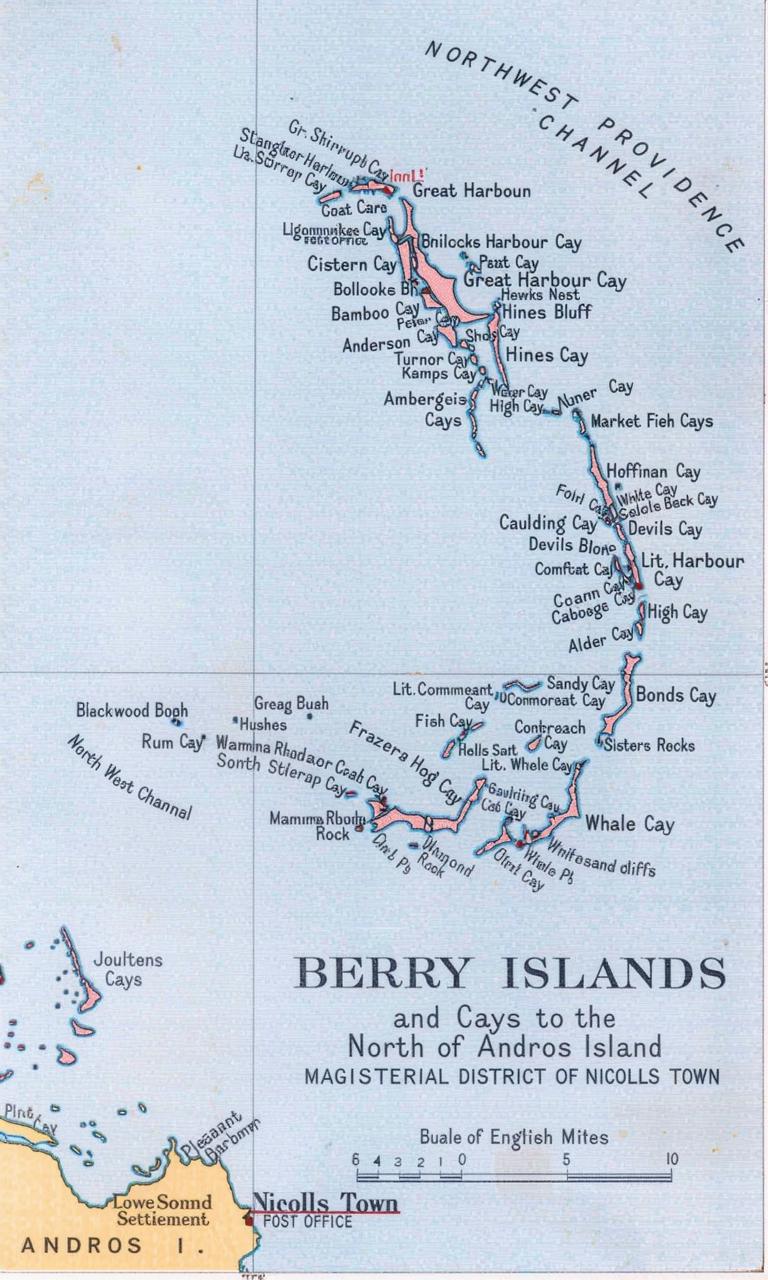 Map Of Berry Islands