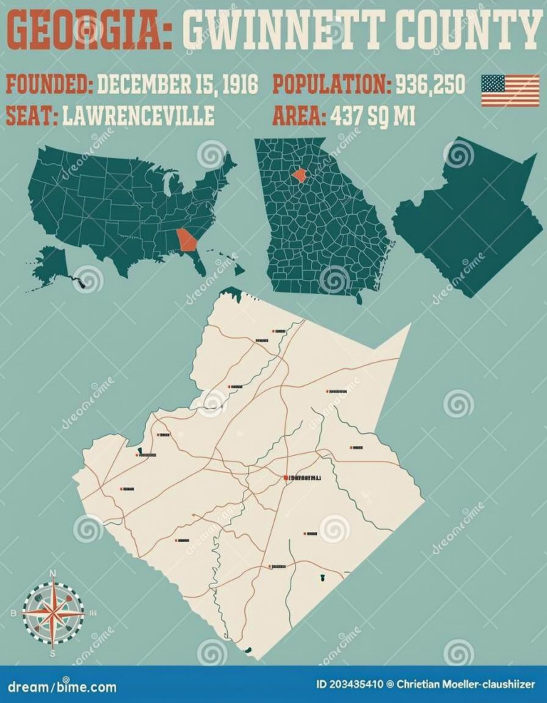 Map Of Gwinnett County Georgia