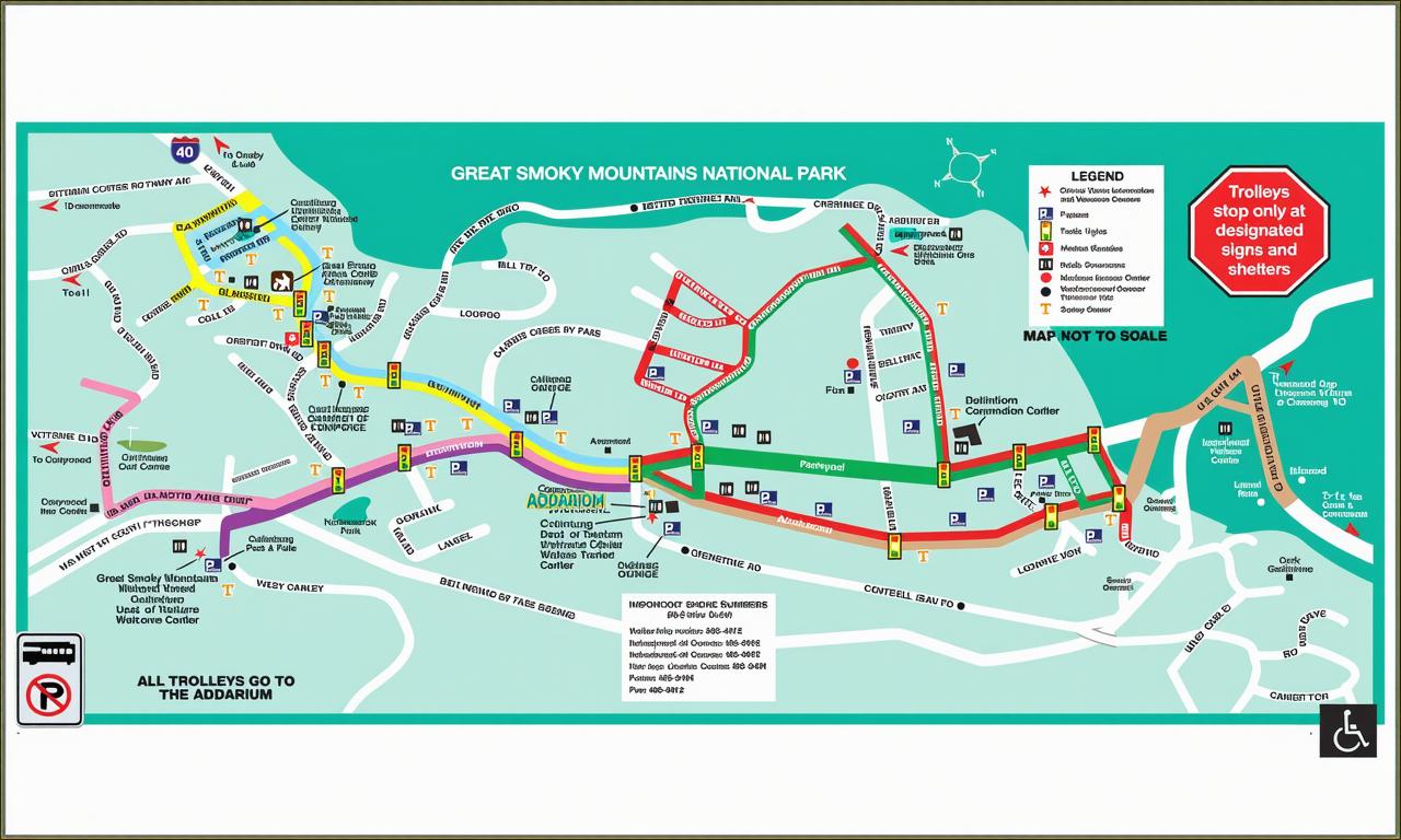 Map of Downtown Gatlinburg, TN Hotels