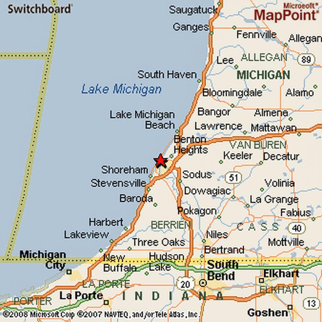 Benton Harbor Michigan Map