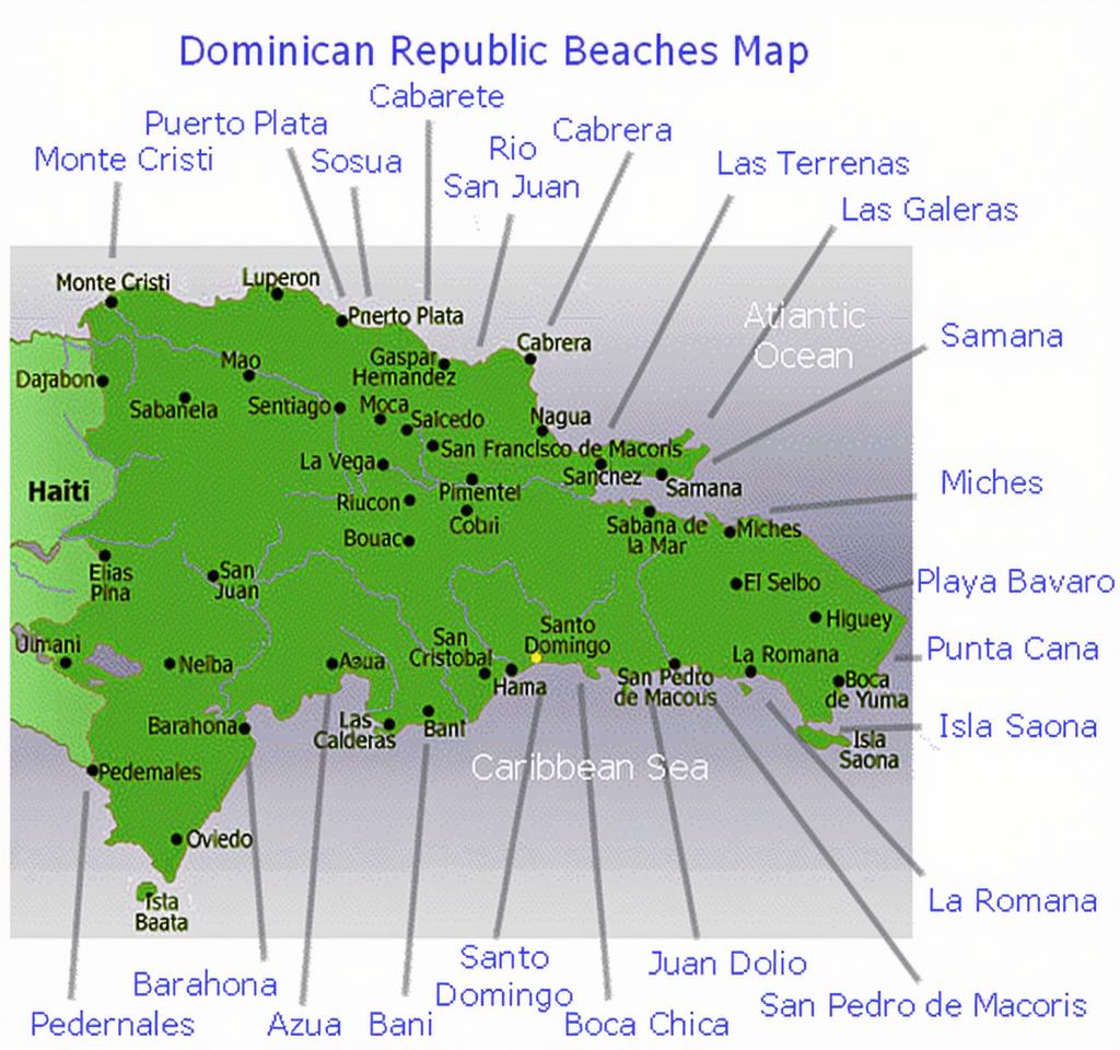 Ultimate Map of Dominican Republic Beaches