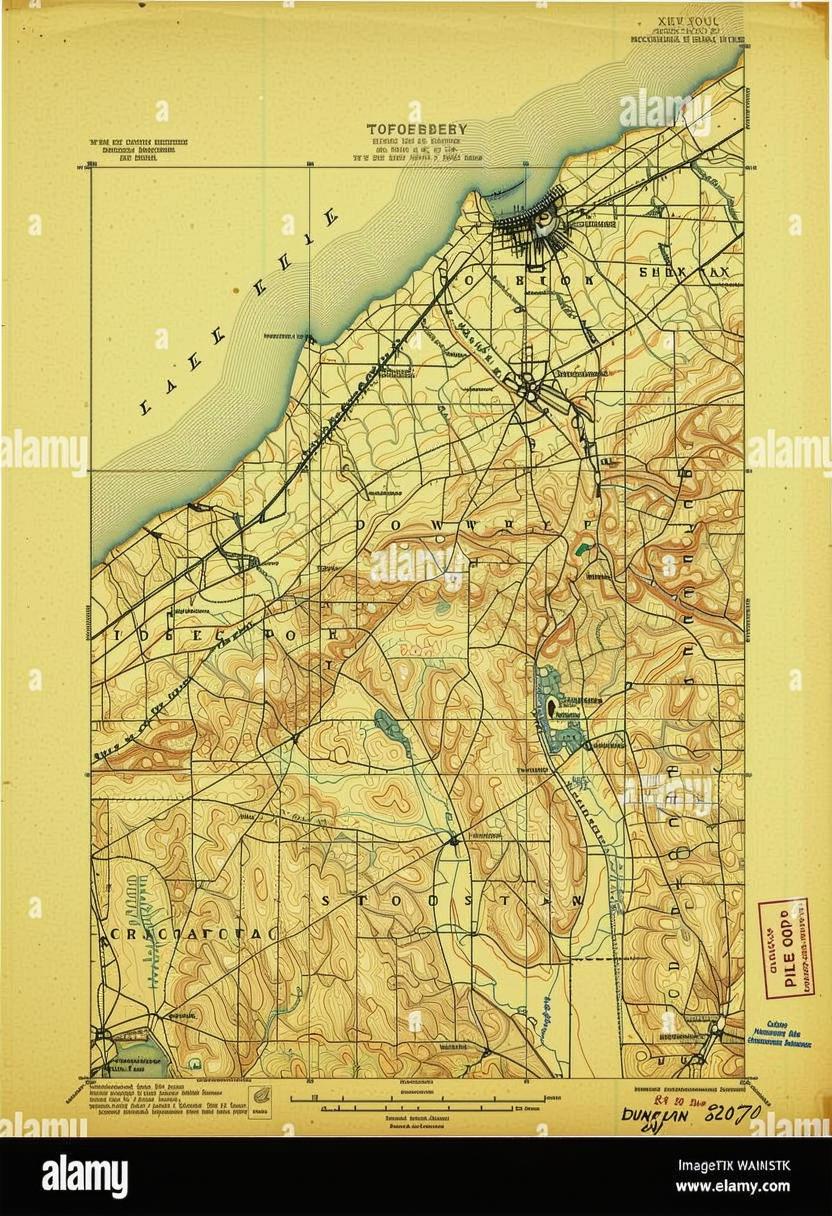 Restored Map of Dunkirk New York