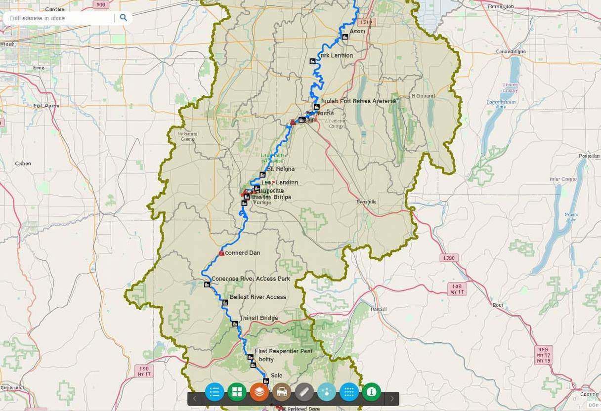 Genesee-River-Blueway-Map-Brochure-map