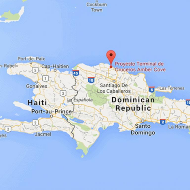Map Of Dominican Republic Amber Cove