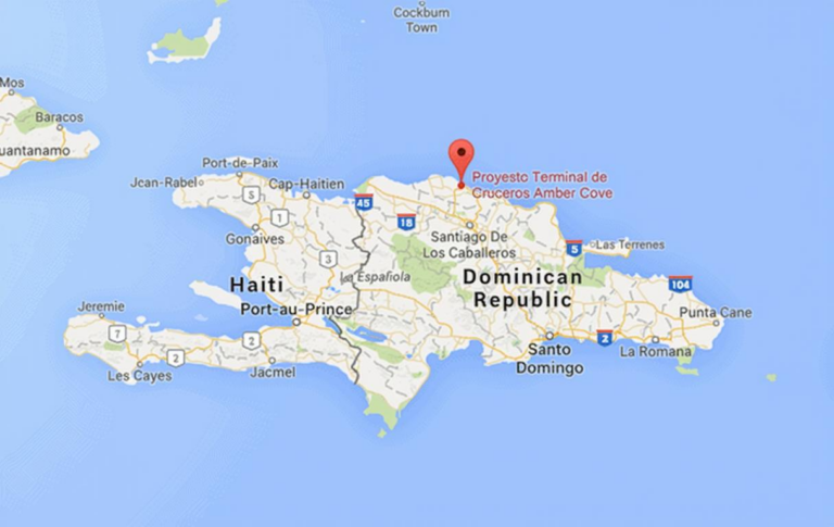 Map Of Dominican Republic Amber Cove
