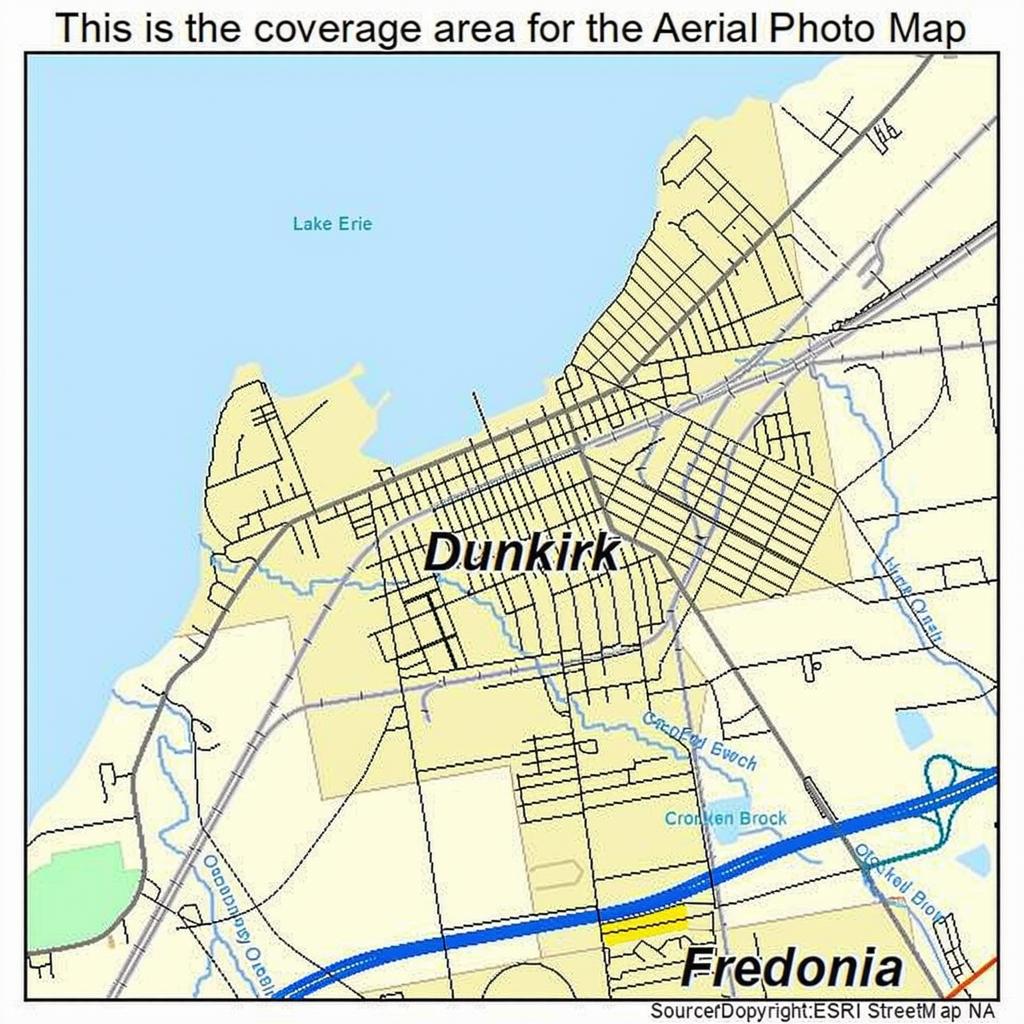 Aerial Photography Map of Dunkirk NY