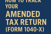 How to Track Your Amended Tax Refund Step-by-Step