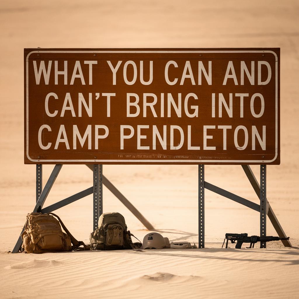 What You Can and Can’t Bring Into Camp Pendleton