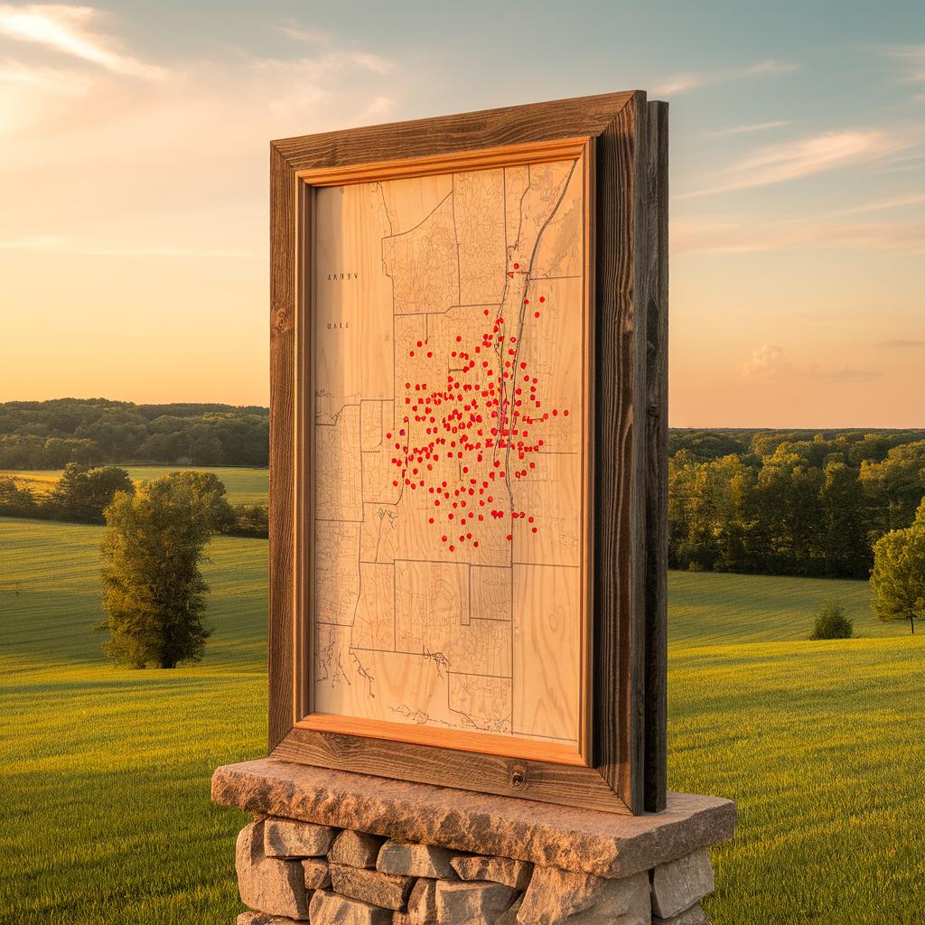 Map Of Amish Farms Selling