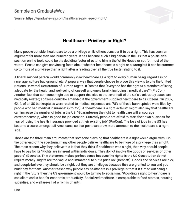 Is Healthcare a Right or a Privilege? (Debate Explained)