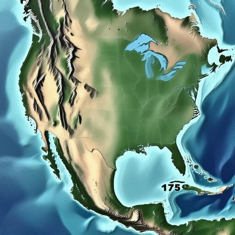 Map Of America In 1750