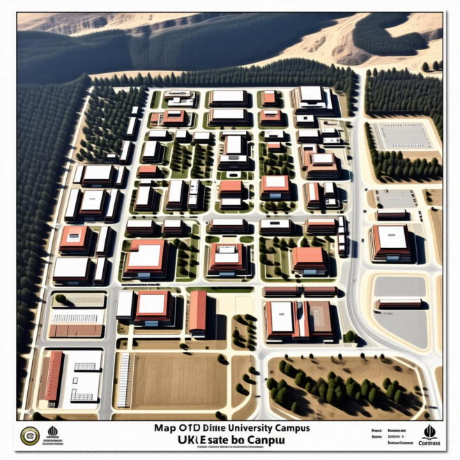 Map Of Dixie State University Campus