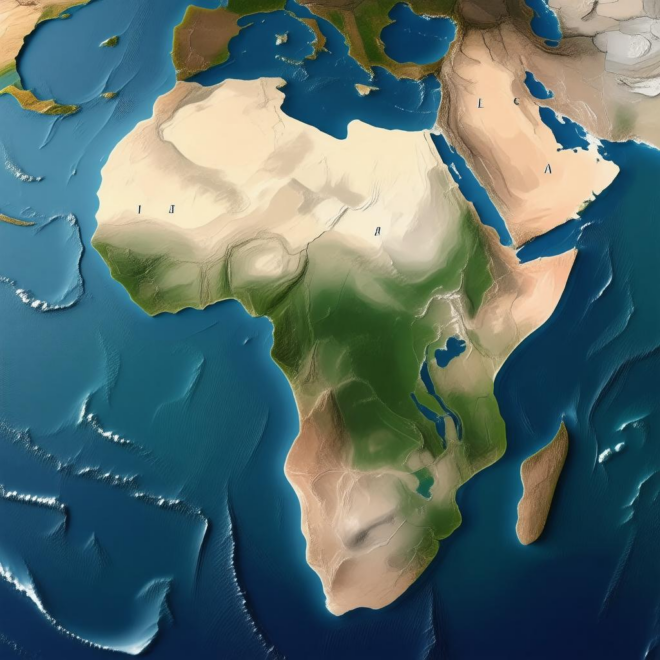 Map Of Africa 1747