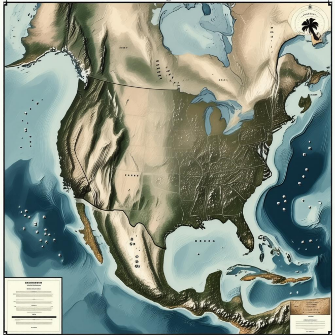 Map Of America In 1783