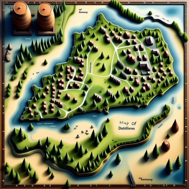 Map Of Distilleries In Kentucky